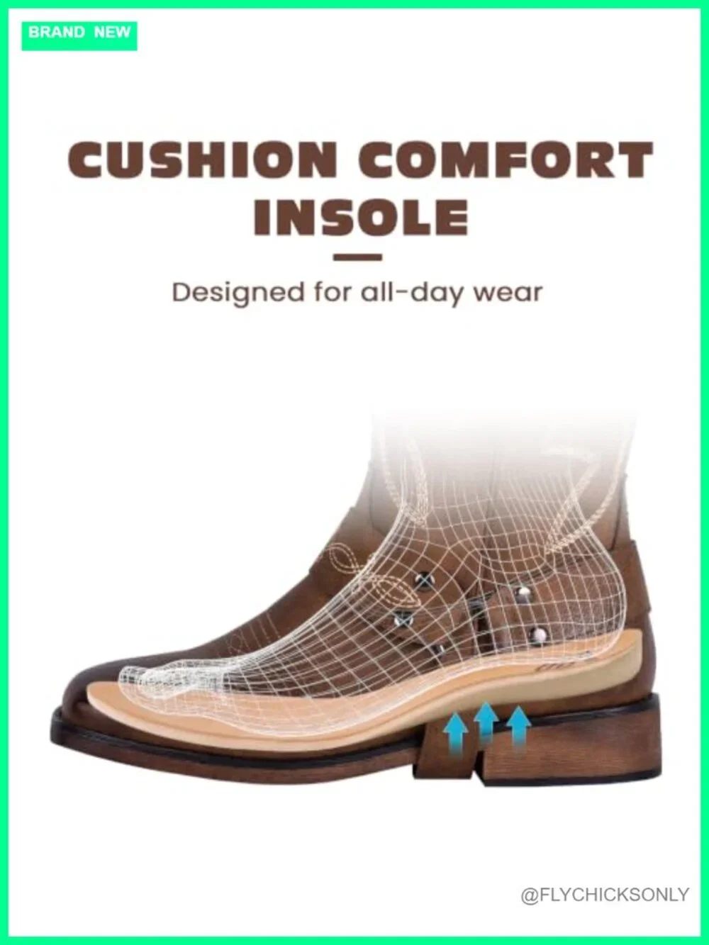 Women's Wide Calf Cowboy Boots Square Toe Western Boots